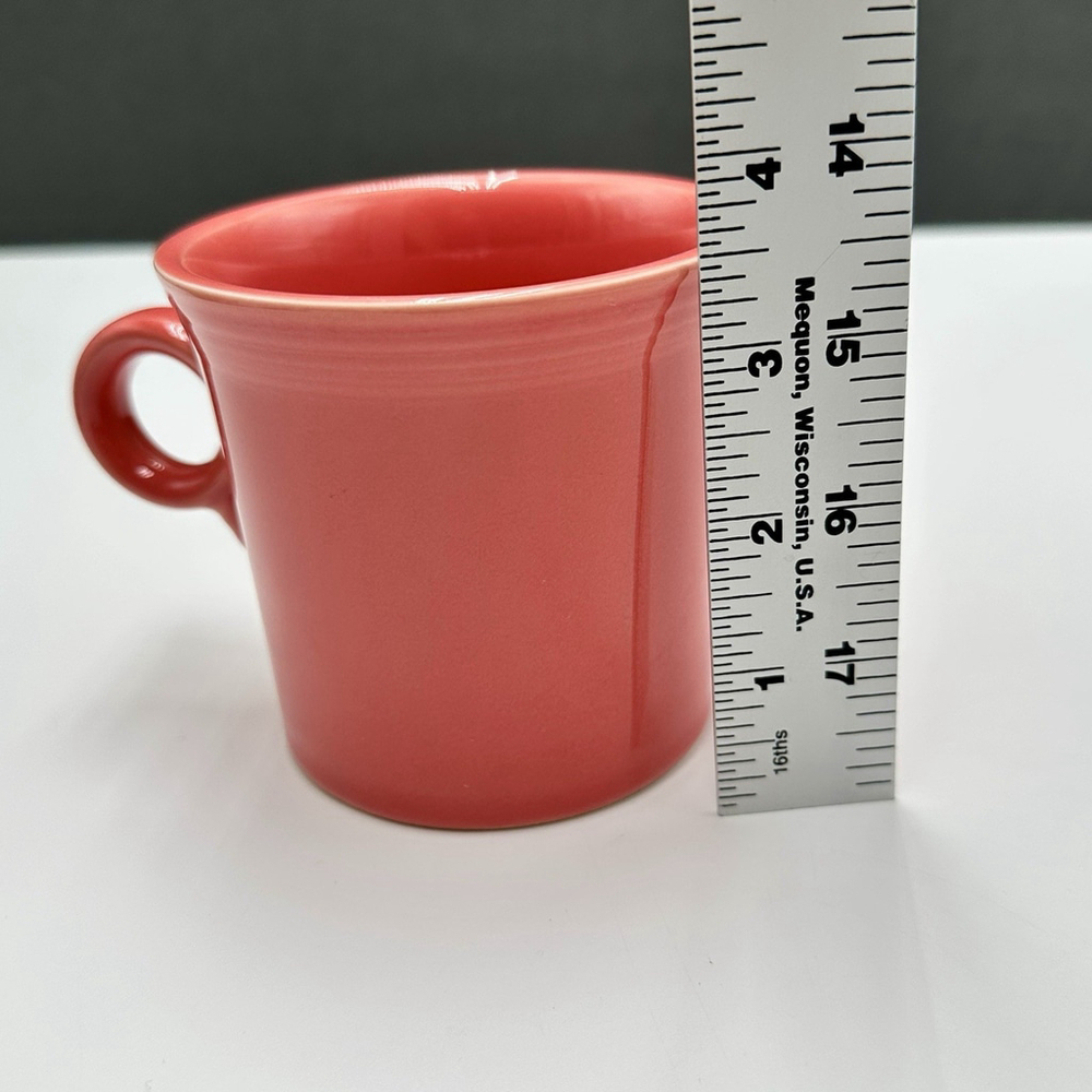 Fiesta Ware Coffee Cup Mug Homer Laughlin HLC O Ring Handle Scarlet Fiestaware - Picture 8 of 8